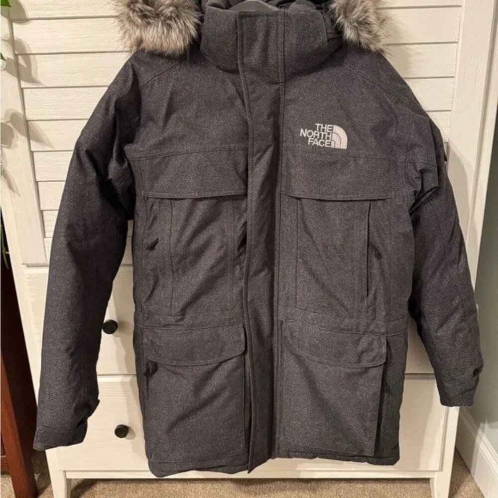 NWOT The North Face Men's Gray McMurdo Parka with Fur Hood